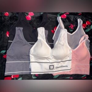 NEW Danshen 5 Pack Sports Bras Size Large